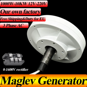 Real 10KW 220V Generator Wind Turbine Low Speed Gearless Permanent Magnet AC Alternators Hydroelectric Generator 500RPM