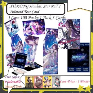 XUNXING Honkai Star Rail 2 Polaroid Tear Card Anime Game Genshin Impact Collapse Game Trading Collectible Cards Toys Gifts