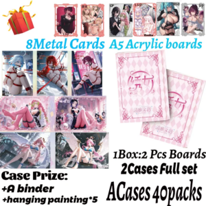 2025 Latest A5 Boards Embroidered Maiden Hobby Spicy Waifu Board Doujin Booster Rem Boa Nami Genshin Furina Rare Card Toy Gifts