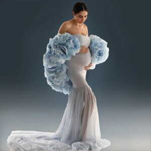 2025 Custom Color Mermaid Evening Dress with Handmade Flower Tulle Jacket Two Piece Gown for Women Party Photoshoot Outfit YEWEN