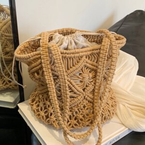 High end women’s hand woven bag [20 pieces A564】