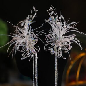 Bridal Headdress New Tassel Hairpin Korean Style Elegant Super Mori Wedding Dress Hair Accessories Wedding Accessories