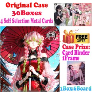 2025 Newest Case Wholesale Yanxin Culture Demon Slayer Acrylic Colored Paper Card Waifu Shinobu Playing Card CCG TCG Art Gift