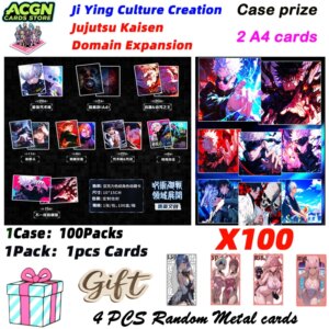 Ji Ying Culture Creation Jujutsu Domain Expansion Colored Boards JJK Booster Box Gojo Satoru Nanami Sukuna Hobby Chrismas Gift