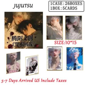 Wholesales Jujutsu Kaizen Collection Cards Booster Teng Yang Culture W4 Acrylic Male God Abs Nude Breast Tcg Anime Board Games