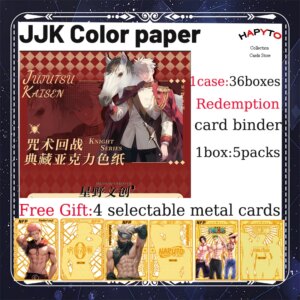 Wholesale Jujutsu Kaisen Colored Paper Hobby Collection Card JJK Booster Box Gojo Satoru Nanami Sukuna Hobbies Chrismas Gift