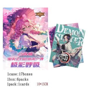 Origional Demon Slayer Collection Card Booster Box All-Acrylic Color Paper Various Processes Equisite 1 Case Game Cards Kid