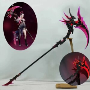 Game Naraka:Bladepoint Ji YingYing Cosplay Luminous Sickle Prop Weapon Halloween Christmas ComicCon Party Costume Accessories