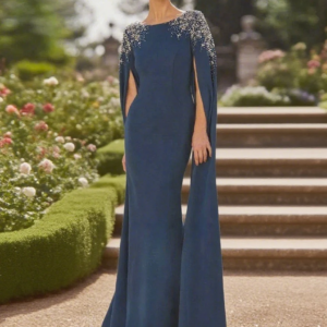 Mother Of The Bride Dress For Wedding Sparkly Beads Cap Sleeve Mother Prom Dress Elegant Mermaid Evening Gown Customized
