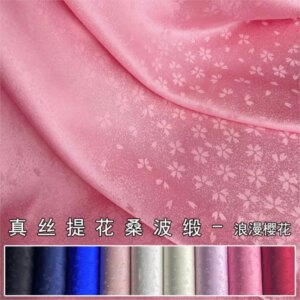 19momme jacquard satin silk fabric Chinese style new Hanfu cheongsam nightdress