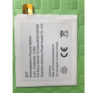 10Pcs/Bag 3.8V Li-polymer Battery for Sony Xperia T2 Ultra D5303 D5306 D5322 XM50t XM50h AGPB012-A001 High Quality