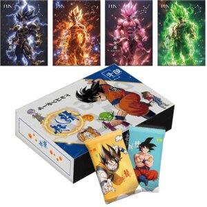 Flame Card Dragon Ball Cards Son Goku Saiyan Vegeta Anime Trading Battle Booster Box Game Children SSP Collection Card Gift Toy