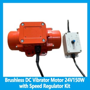 Brushless DC Vibrator Motor 24V150W with Speed Regulator Kit Mixer Truck Motor Downdraft Vibrator