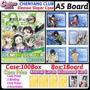 2025 Newest ”CHENYANG”Demon Slayer A5 Boards Demon Slayer Cards Shinobu Japanese Anime Trading Mitsuri Hobbies Gift