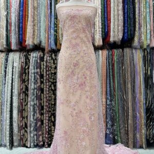 Luxury African Sequin Beaded Lace Fabric 2025 High Quality Groom Nigerian Wedding Bridal Embroidery French Tulle Sewing