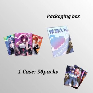 2025 Newest Jidong Dimension A6 Acrylic Color Paper ACGN Doujinshi Waifu Hobby Anime Collectible Card Game Rare Trade Card Gift