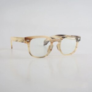 Eyeglass Frames Unique Vintage Retro Myopia Lenses Eyeglasses Square Handmade Honey Black Horn Prescription Man’s Glasses Frames