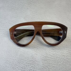 Women’s Man Glasses Frames Oversize Pilot Arrow Vintage Prescription Eyeglass Frames Handmade Horn Optical Lenses Eyeglasses