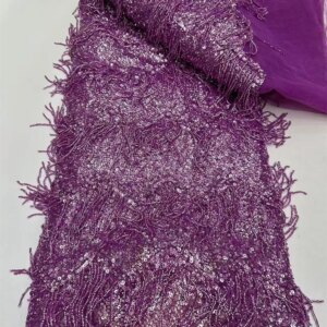 New High-End Luxury French Embroidery Heavy Groom Lace Fabric African Nigerian With Sequins Fabric For Wedding
