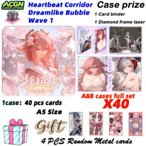 Newest A5 Size Heartbeat Corridor Dreamlike Bubble Acrylic Laser Series Bikini Swimsuit Palying Trading ACG CCG TCG Hobbies Gift