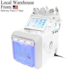 6 in 1 Aqua Peeling Hydro Dermabrasion Machine Deep Cleaning Face Lifting Wrinkles Removal Hydrogen Oxygen Small Bubble Machine
