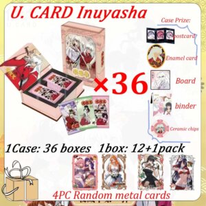2025 New U Card Inuyasha Collection Cards Rare Four Layer Diamond Inlaid Thick Cards Birthday Gift Table Toys Hobbies Gifts