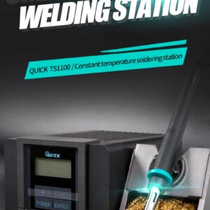 QUICK TS1100 Professional Fast Heating Soldering Station, Intelligent Lead-Free, ESD 90W