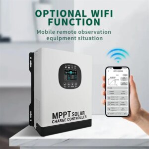 480VDC 120A MPPT Solar Charge Controller WIFI Regulator For 24V 48V 60V 72V 96V 120V 144V 168V 192V Lead-Acid LiFePO4 Lithium