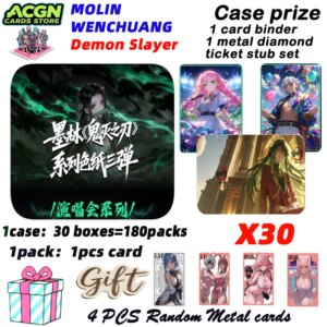 2025 Newest MOLINWENCHUANG Demon Slayer Boards Hobby Collectible Card Doujin Booster Box Birthday Gifts