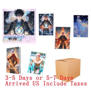 Wholesales Jujutsu Kaisen Collection Cards Acrylic Multiple Character Male God Rare Anime Kids Toys Gifts