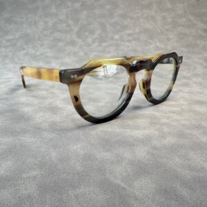 Man Women Glasses Frames Unique Oversize Vintage Graduated Lenses Handmade Natural Horn Eyeglass Frames Myopia Optical Eyewear