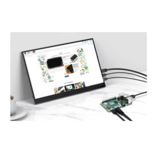 AT93-For Waveshare 15.6Inch LCD Touch Monitor (C), 1920 × 1080 Full HD, IPS Screen Optical Bonding Toughened Glass Panel