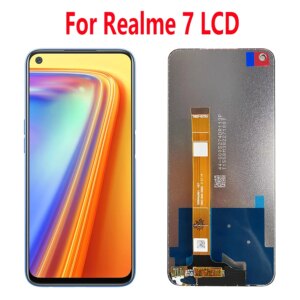 6.5”Original For Realme 7 5G LCD Display Screen Touch Panel Digitizer Replacement Parts For Realme 7 LCD With Frame