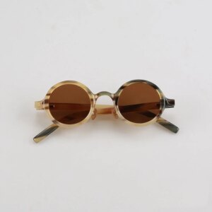 Sunglasses For Men Women Unique Round Retro Handmade Natural Horn Sunglass Classic Glasses Polarized Eyewear Luxury Eyeglasses