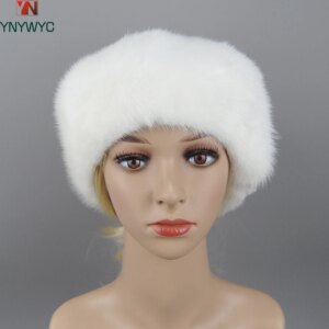 Fashion Lady Real Mink Fur Cap Winter Luxury Women’s Hat Real Natural Mink Fur Hat Beanies Handmade Knitted Warm Berets Caps