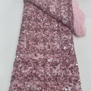 2025 New Luxury Beaded Lace Fabric French Tulle Lace Fabrics For Bridal Material Newest Sequins African Lace For Wedding Dresses