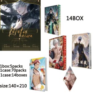 Wholesale Jujutsu Kaisen Collection Cards Case Da Yu Studio JJK Tri Fold Cards Shaped Cards Classic Acg Perimeter Kids Toys