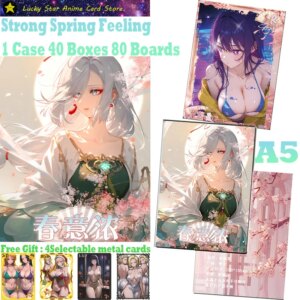 New Waifu Cards Strong Spring Feeling A5 Board Goddess Story Cards CCG ACG TCG Amine Collection Cards Beautiful Card Kid Gifts