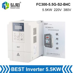 BEST 5.5KW VFD Inverter 380V Variable Frequency Drive 3PH Output Vector Inverter Motor For CNC Router Spindle Speed Control