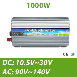 1000W On Grid tie solar inverter 1KW with mppt solar inverter 10.5-30V or 22-50V DC input to AC 100V 110v 120Voutput GTI1000