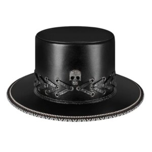 Design goth leather hat dome steam personality