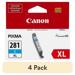 4Pack XL Cyan Ink Tank for HighVolume Printing in Office and Home Environments LongLasting Durable Ink Supply with HighQuality