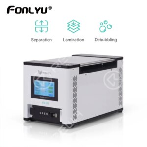 REFOX FM-30 Laminating Machine (3-in-1) Multi-function Separation Defoaming Machine with Built-in Air Compressor and Vacuum Pump