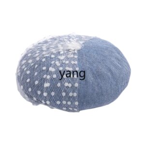 LMM spring and summer linen thin breathable lace straw hat mesh hat women’s foreign style new