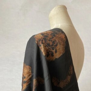 Shunde Natural Real Silk Buttercup Fabric Gambiered Guangdong Cloth Hanfu