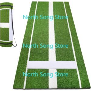 10×3 ft Softball Pitching Mat with Mound – Antifade Turf, Fastpitch Equipment for Softball and Baseball Pitchers Practice