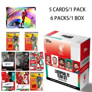 Tops Panini 2024-25 Liverpool FC Team Set Football Star Trading Cards Box Mohamed Salah Autograph Collection Card Birthday Gift