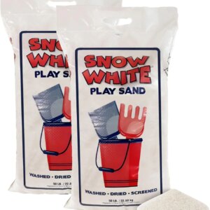 Large 50 Pound Play Sand, Finely Graded, Fully Washed and Easy to Use for Children’s Art, Trays, and Sandbox, 2/3/4 Pack