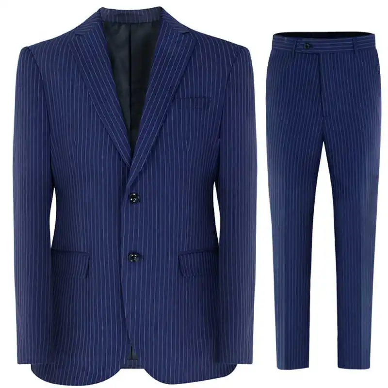 Classic Men's Slim Fit Suit Lapel Single Breasted Wedding Men Suits 2 Pieces Blazer Pant for Wedding Business Party Customized