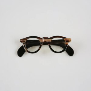 Eyeglass Frames Unique Owl Stripes Vintage Handmade Natural Horn Prescription Women’s Man Glasses Frames Optical Lenses Eyewear